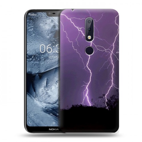 Дизайнерский пластиковый чехол для Nokia 6.1 Plus Молния