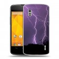 Дизайнерский пластиковый чехол для LG Google Nexus 4 Молния