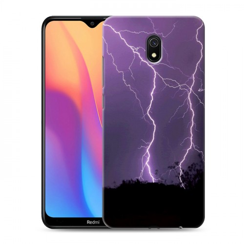 Дизайнерский силиконовый с усиленными углами чехол для Xiaomi RedMi 8A Молния