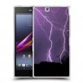 Дизайнерский пластиковый чехол для Sony Xperia Z Ultra  Молния