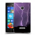 Дизайнерский пластиковый чехол для Microsoft Lumia 435 Молния