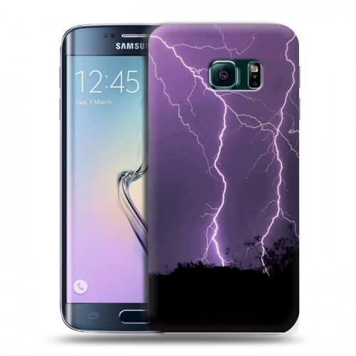 Дизайнерский силиконовый чехол для Samsung Galaxy S6 Edge Молния
