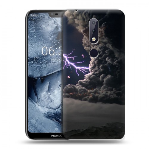 Дизайнерский пластиковый чехол для Nokia 6.1 Plus Молния