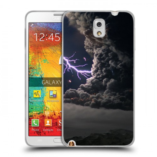 Дизайнерский пластиковый чехол для Samsung Galaxy Note 3 Молния