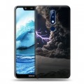 Дизайнерский пластиковый чехол для Nokia 5.1 Plus Молния