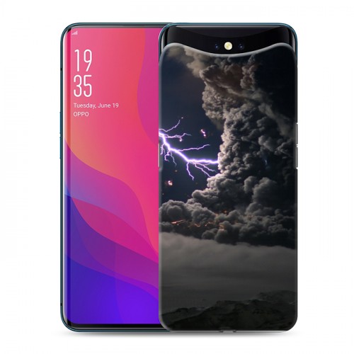 Дизайнерский силиконовый чехол для OPPO Find X Молния