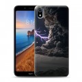 Дизайнерский силиконовый чехол для Xiaomi RedMi 7A Молния