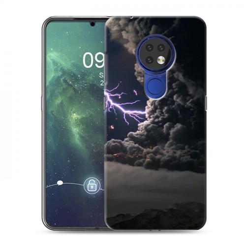 Дизайнерский силиконовый чехол для Nokia 6.2 Молния