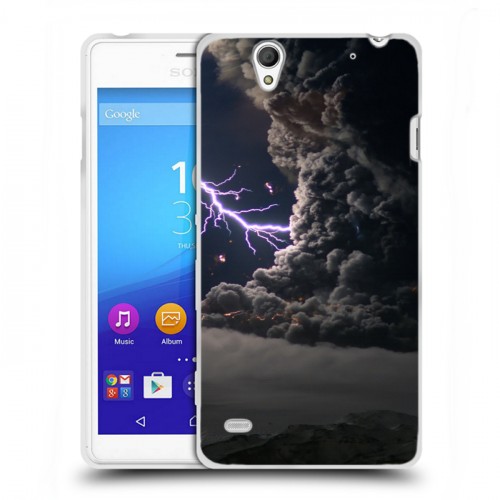 Дизайнерский пластиковый чехол для Sony Xperia C4 Молния