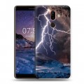 Дизайнерский пластиковый чехол для Nokia 7 Plus Молния