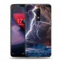 Дизайнерский пластиковый чехол для OnePlus 6 Молния