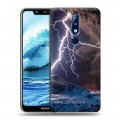 Дизайнерский пластиковый чехол для Nokia 5.1 Plus Молния