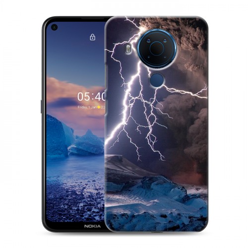 Дизайнерский силиконовый чехол для Nokia 5.4 Молния