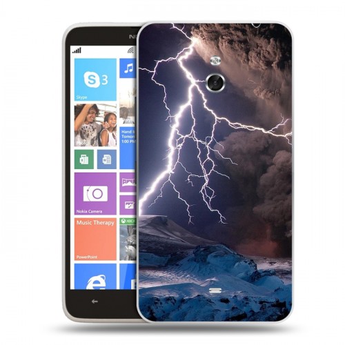 Дизайнерский пластиковый чехол для Nokia Lumia 1320 Молния