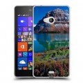 Дизайнерский пластиковый чехол для Microsoft Lumia 540 Горы