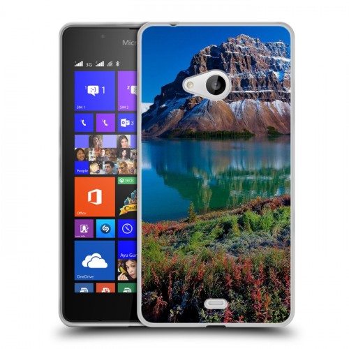 Дизайнерский пластиковый чехол для Microsoft Lumia 540 Горы