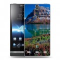 Дизайнерский пластиковый чехол для Sony Xperia S Горы