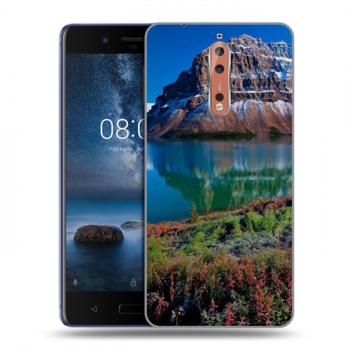 Дизайнерский пластиковый чехол для Nokia 8 Горы