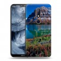 Дизайнерский пластиковый чехол для Nokia 6.1 Plus Горы