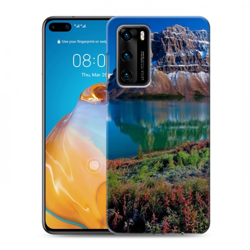 Дизайнерский пластиковый чехол для Huawei P40 Горы