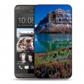 Дизайнерский пластиковый чехол для HTC Desire 700 Горы