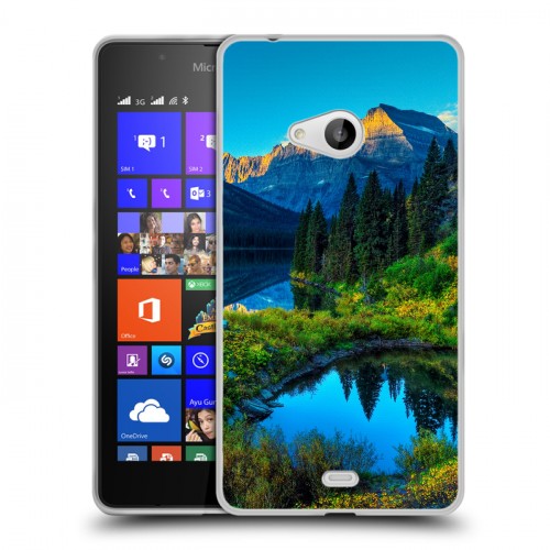 Дизайнерский пластиковый чехол для Microsoft Lumia 540 Горы