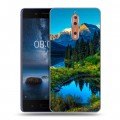 Дизайнерский пластиковый чехол для Nokia 8 Горы