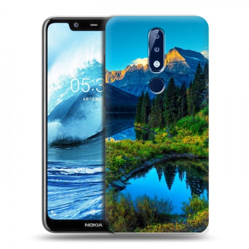 Дизайнерский силиконовый чехол для Nokia 5.1 Plus Горы