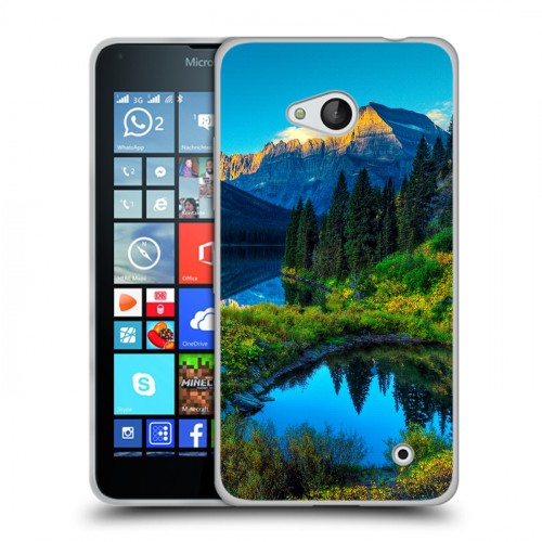 Дизайнерский пластиковый чехол для Microsoft Lumia 640 Горы