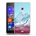 Дизайнерский пластиковый чехол для Microsoft Lumia 540 Горы