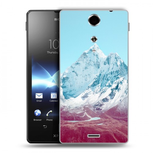 Дизайнерский пластиковый чехол для Sony Xperia TX Горы