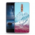 Дизайнерский пластиковый чехол для Nokia 8 Горы