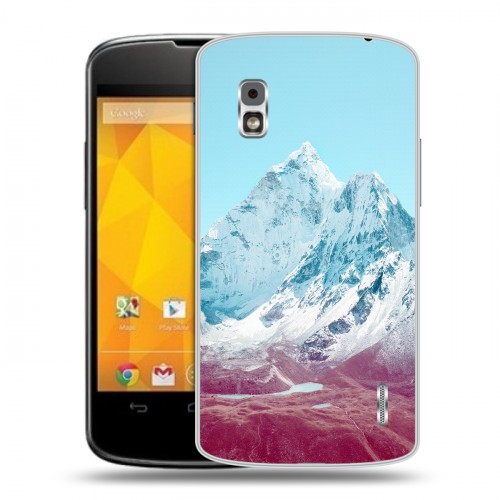 Дизайнерский пластиковый чехол для LG Google Nexus 4 Горы