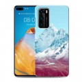 Дизайнерский пластиковый чехол для Huawei P40 Горы