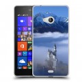 Дизайнерский пластиковый чехол для Microsoft Lumia 540 Горы