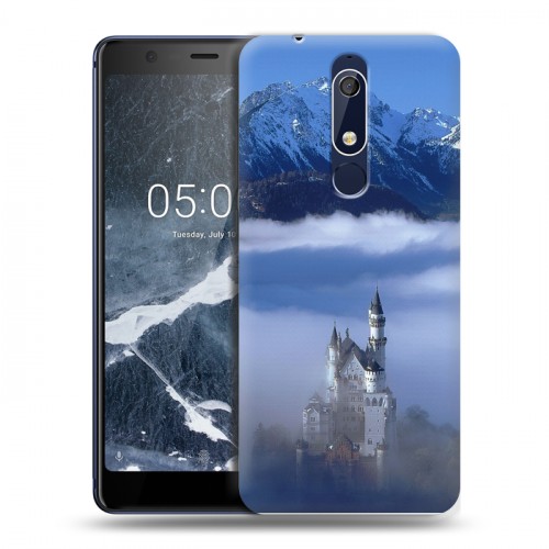 Дизайнерский пластиковый чехол для Nokia 5.1 Горы