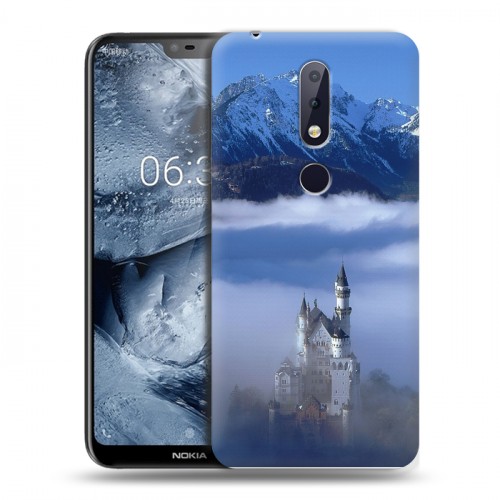 Дизайнерский пластиковый чехол для Nokia 6.1 Plus Горы