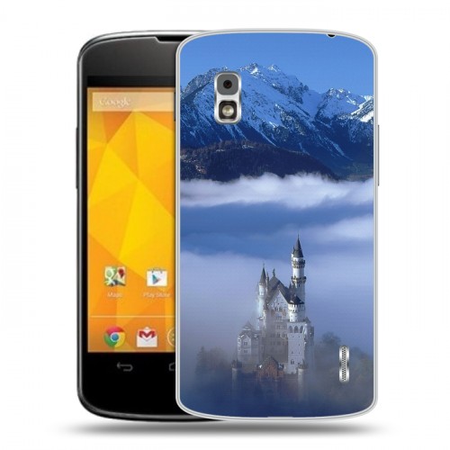 Дизайнерский пластиковый чехол для LG Google Nexus 4 Горы