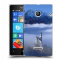 Дизайнерский пластиковый чехол для Microsoft Lumia 435 Горы