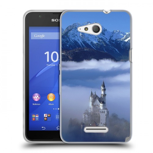 Дизайнерский пластиковый чехол для Sony Xperia E4g Горы