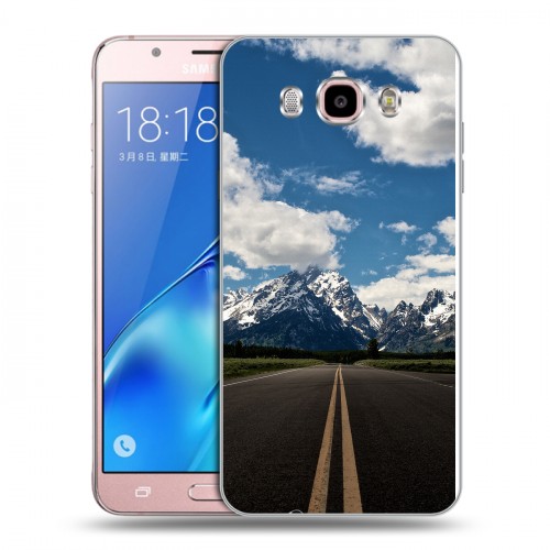 Дизайнерский силиконовый с усиленными углами чехол для Samsung Galaxy J5 (2016) Горы