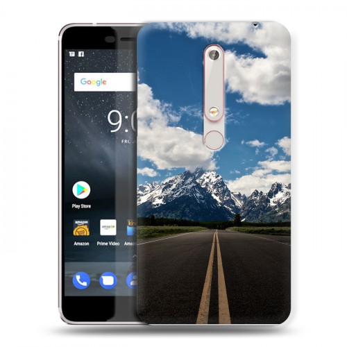 Дизайнерский пластиковый чехол для Nokia 6 (2018) Горы