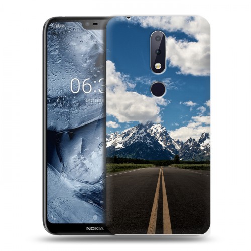 Дизайнерский силиконовый чехол для Nokia 6.1 Plus Горы