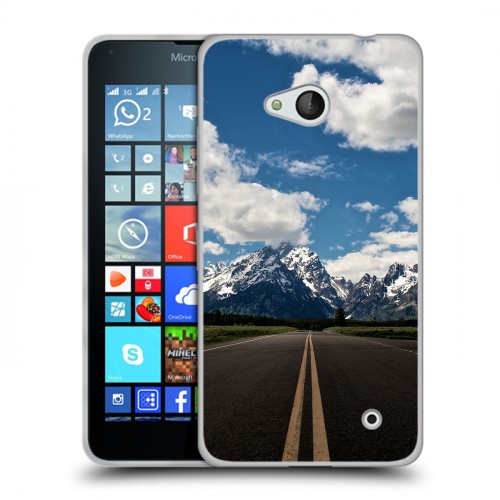 Дизайнерский пластиковый чехол для Microsoft Lumia 640 Горы