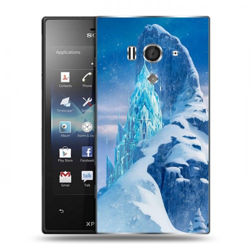 Дизайнерский пластиковый чехол для Sony Xperia acro S Горы