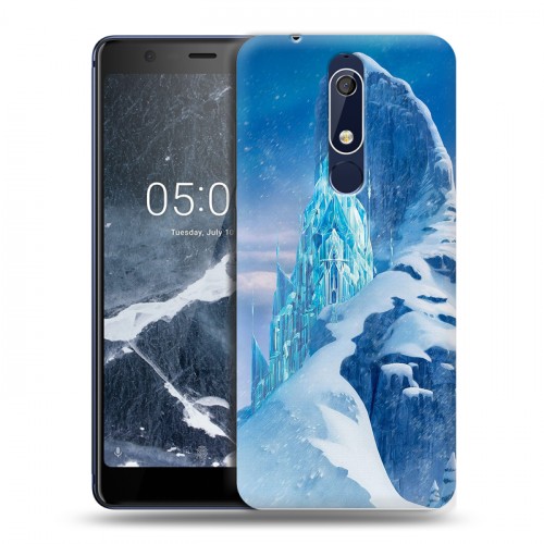 Дизайнерский пластиковый чехол для Nokia 5.1 Горы