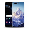 Дизайнерский пластиковый чехол для Huawei P10 Горы