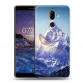 Дизайнерский пластиковый чехол для Nokia 7 Plus Горы