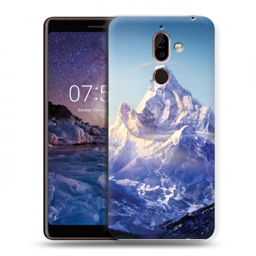 Дизайнерский пластиковый чехол для Nokia 7 Plus Горы