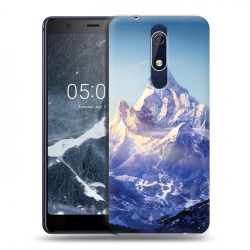 Дизайнерский пластиковый чехол для Nokia 5.1 Горы